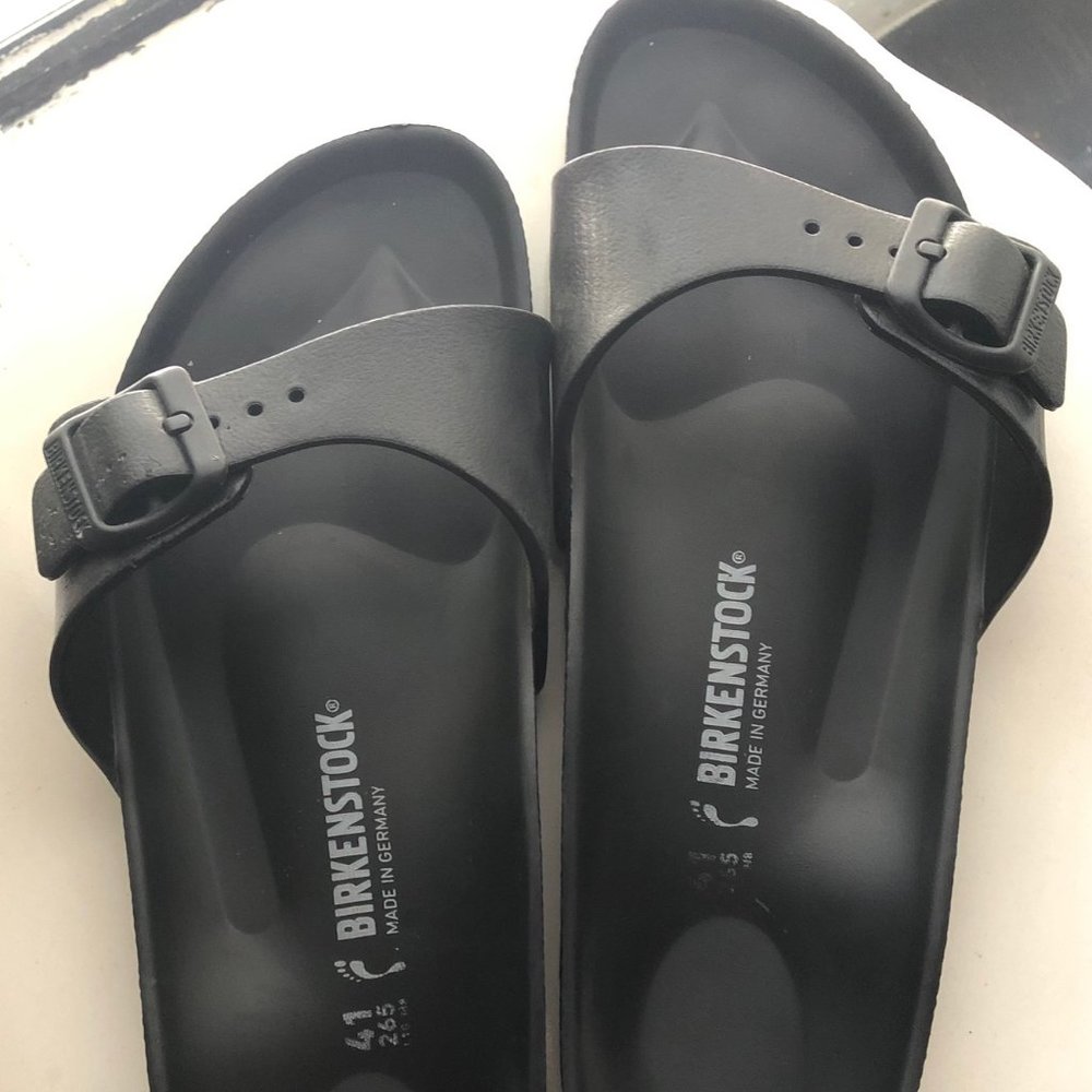 BLACK BIRKENSTOCK EVA MADRID SANDALS - SIZE 41